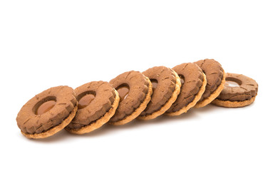 sandwich biscuits with chocolate filling