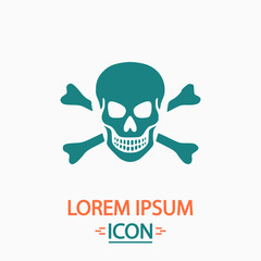 Skull computer symbol