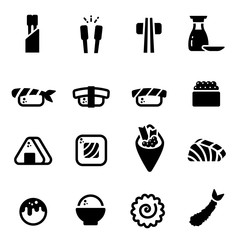Japanese Food Vector Icon Set