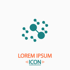 Molecule computer symbol