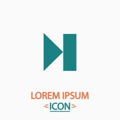 Next track button computer symbol