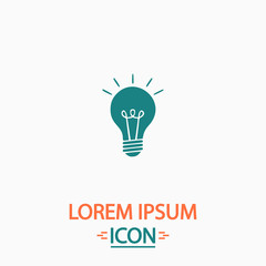 Lamp computer symbol