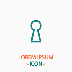 Keyhole computer symbol