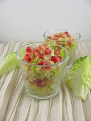 Hirsesalat im Glas