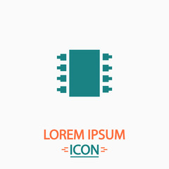 Microchip computer symbol