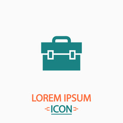 Briefcase computer symbol