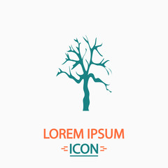 Obraz premium Old Tree computer symbol