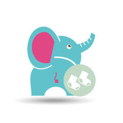 baby shower icon design 