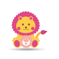 baby shower icon design 