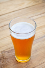 Craft beer in the glass