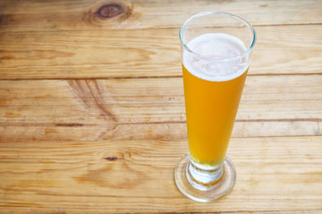 Craft beer in the glass
