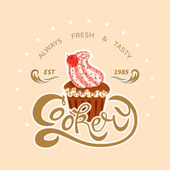 poster for cooking cupcake