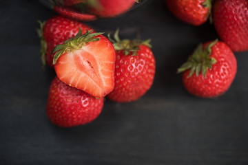 Fresh ripe strawberry