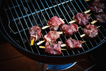 Fresh meat on the grill