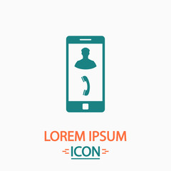 incoming call computer symbol