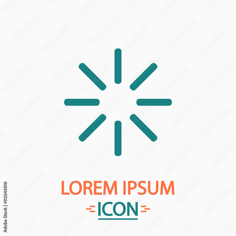 Poster loading computer symbol
