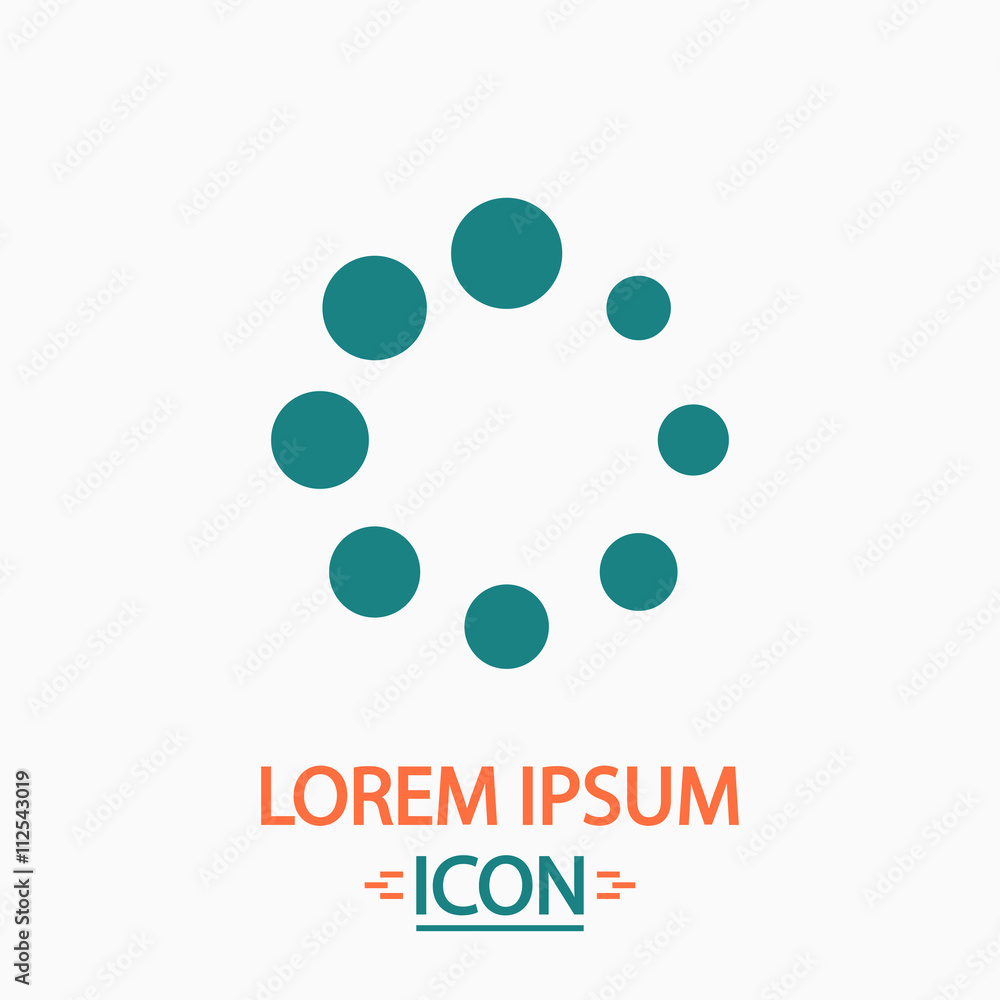 Poster buffering computer symbol