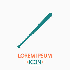 Baseball bat computer symbol