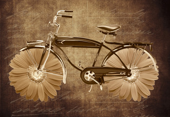 Fototapeta na wymiar Illustration of Bicycle