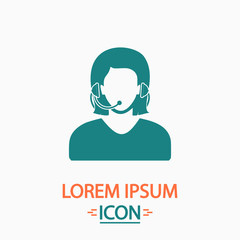 telephonist computer symbol