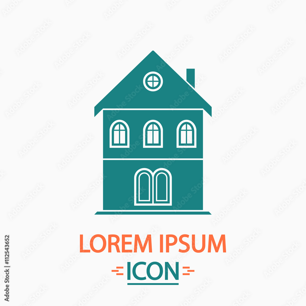 Poster building computer symbol