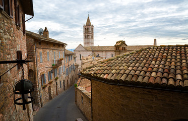 Old houses in Assisi, Umbria, Italy