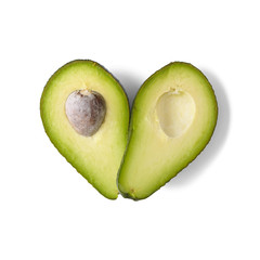 Advocado heart shape © beckystarsmore