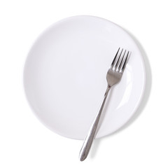 Fork and plate