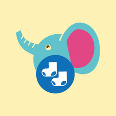 baby shower icon design 