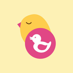 baby shower icon design 