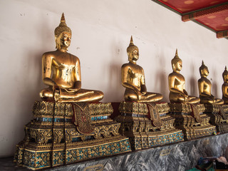 Ancient buddha statues from Wat Pho temple