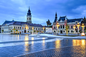 Union square in Oradea, Romania