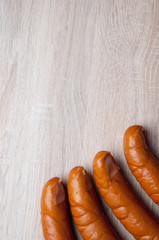 Sausage on a chopping board