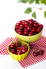 Ripe sweet cherries