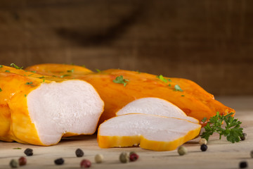 Smoked chicken fillets