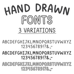 Hand Drawn Fonts