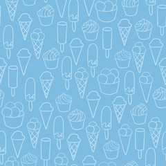Ice cream shop promotion pattern advertising