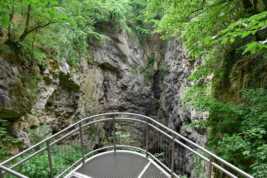 abys Hranick&aacute; propas in Nature reserve Hranice,Czech republic