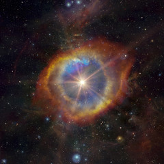 Stars nebula in space