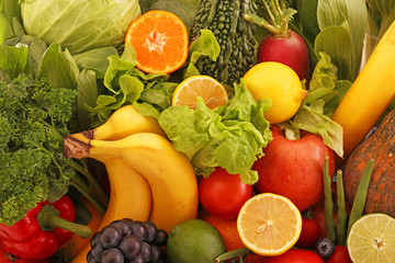 新鮮な野菜と果物