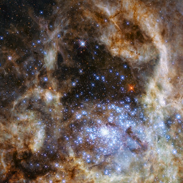 Stars nebula in space