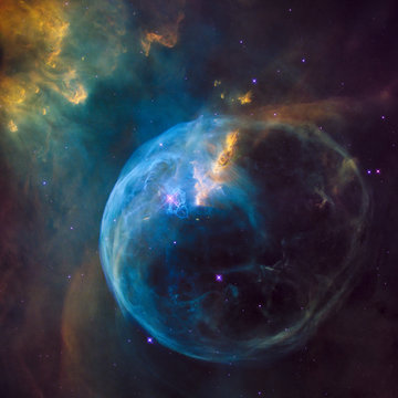 Stars nebula in space