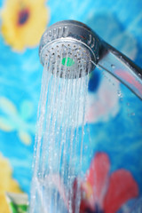 Naklejka na ściany i meble Shower with water