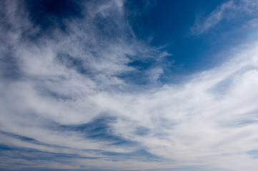 blue sky and clouds