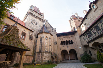 Old castle with gate and towers