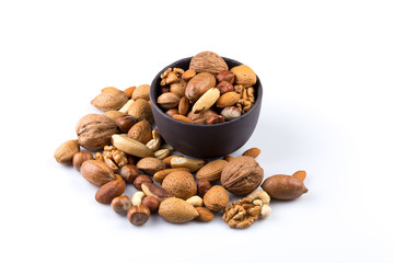 Nuts mix in bowl