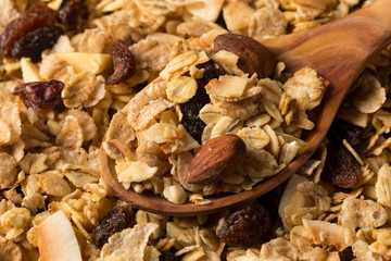 breakfast cereals in spoon