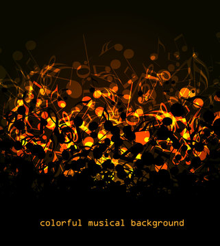 Colorful musical background