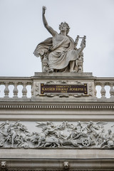 Historic Burgtheater (Imperial Court Theatre). Vienna, Austria.