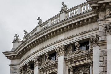 Obraz premium Historic Burgtheater (Imperial Court Theatre). Vienna, Austria.